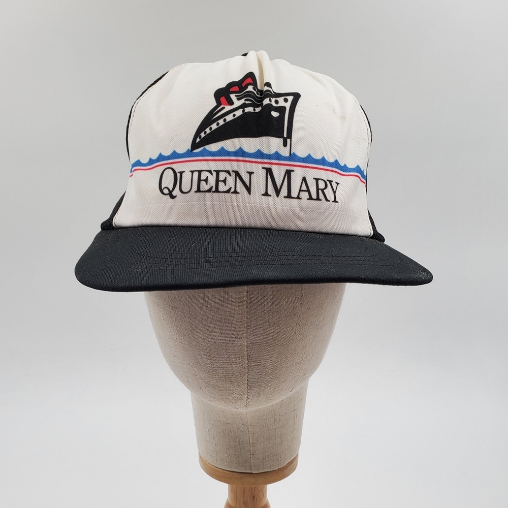 Queen Mary Vintage Mesh Snap Back Trucker Hat